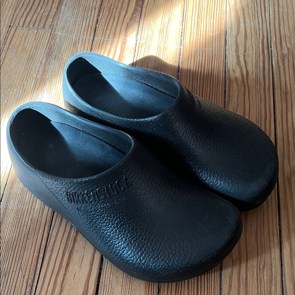 Birkenstock Textured Black Slip-Ons